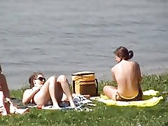 Voyeurský pláži nahoře bez